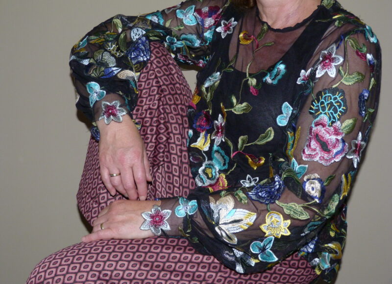 Gebloemde blouse 2024 Lilian van Campen
