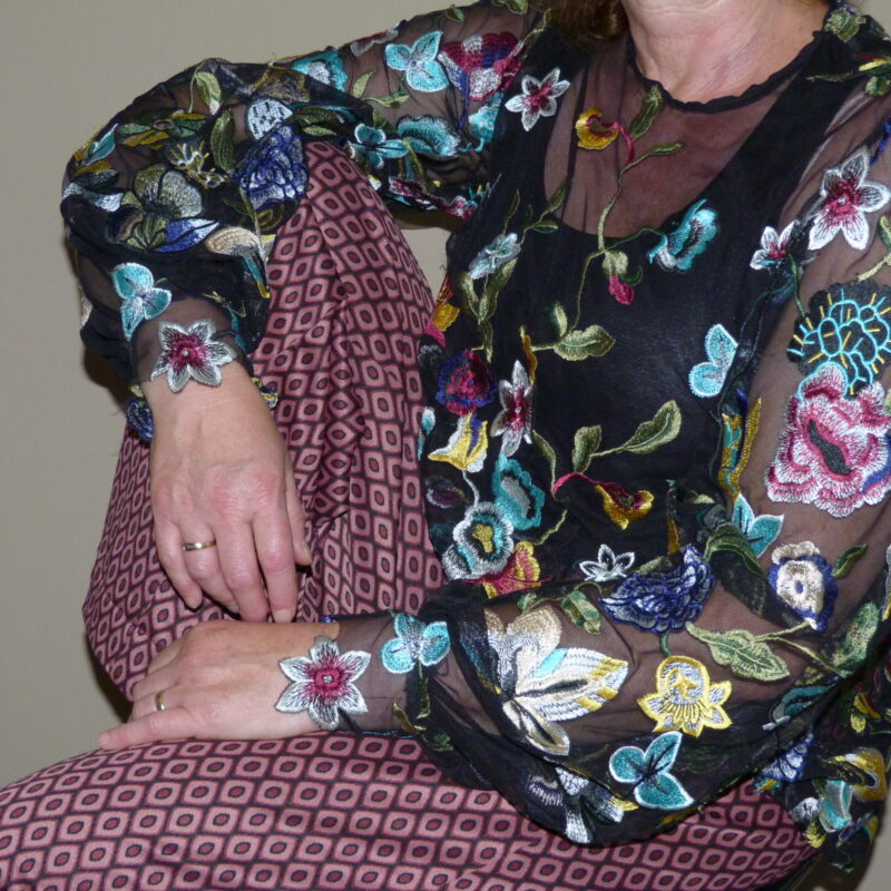 Gebloemde blouse 2024 Lilian van Campen